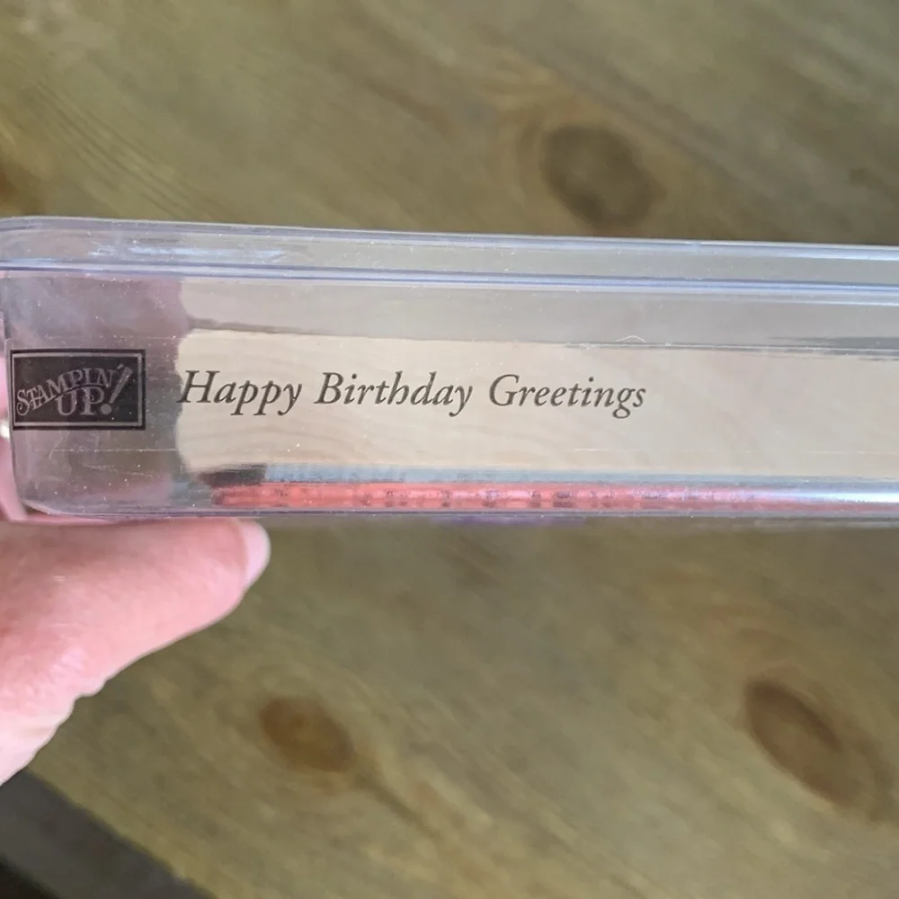 Stampin’ Up! Rubber Stamp Set Happy Birthday Greetings Set of 1